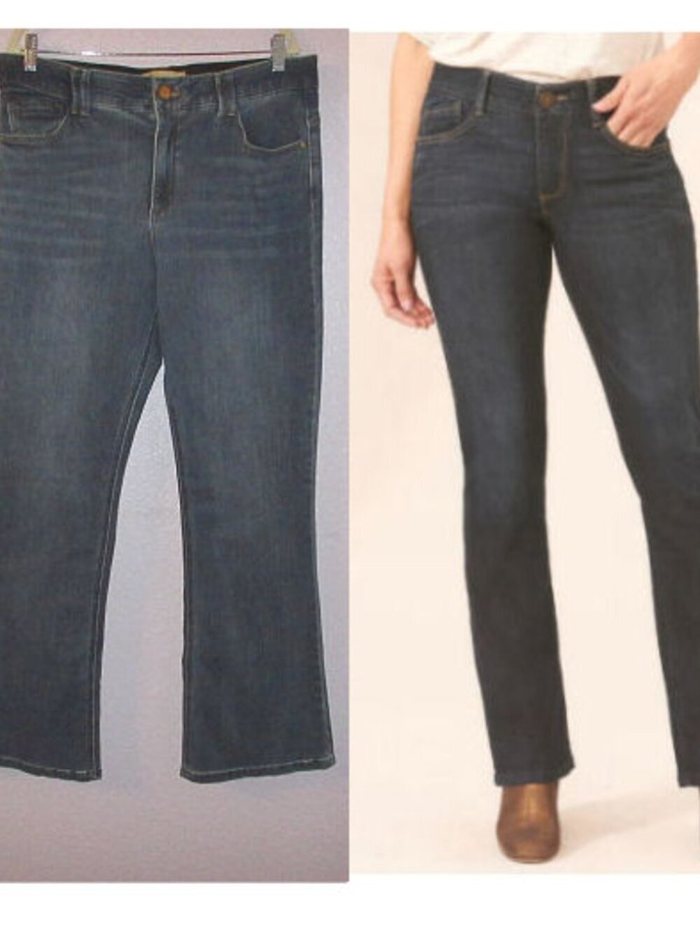 Democracy AB Solution Itty Bitty Boot Jeans Size 16 Stretch Denim High Rise